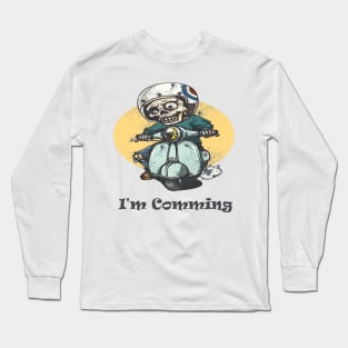 I am Comming ! Funny Ghost Long Sleeve T-Shirt